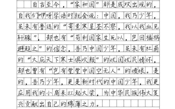 强国有我作文600字,强国有我优秀作文