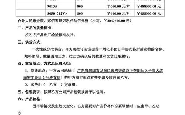产品购销合同范本免费下载—购销合同电子版