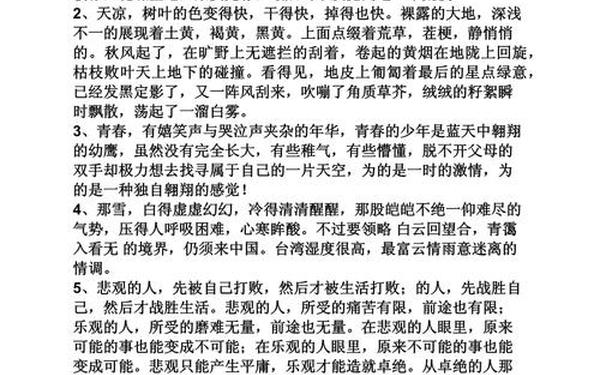 美文摘抄100字,一段美文
