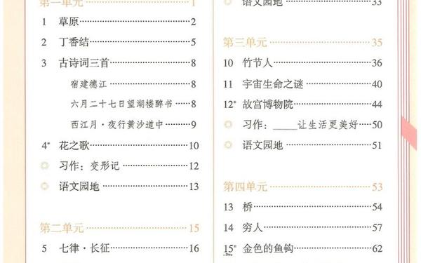 六年级上册语文电子书-六上册语文课本