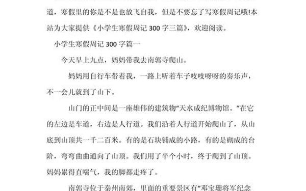 寒假难忘的一件事作文300字左右—难忘的事300字可抄