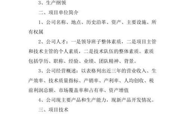 企划书格式—项目计划书模板范文