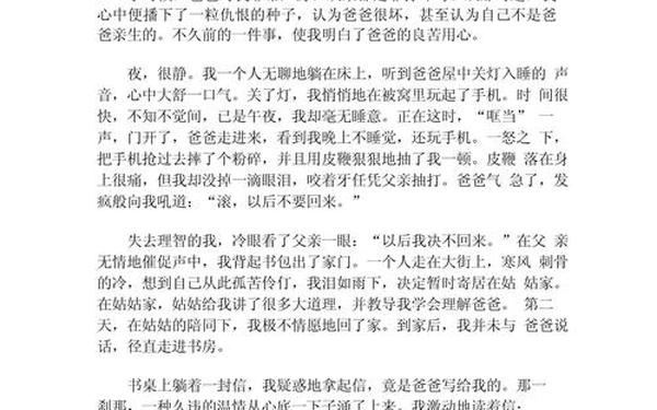 我作文600字初中;片段组合式小标题作文