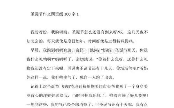 圣诞节日记_圣诞节作文300个字