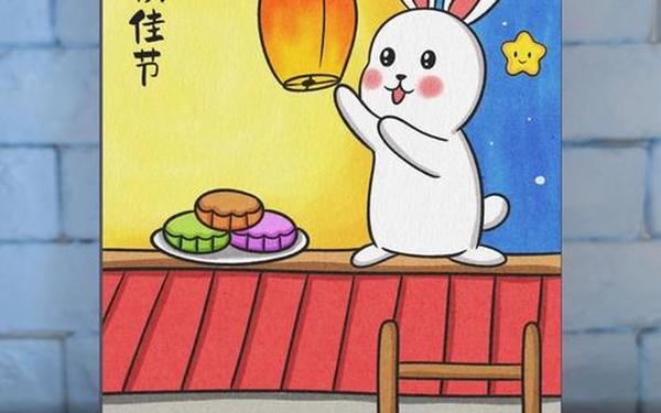 最简单的一幅中秋节画;中秋节画什么最好看又漂亮又简单