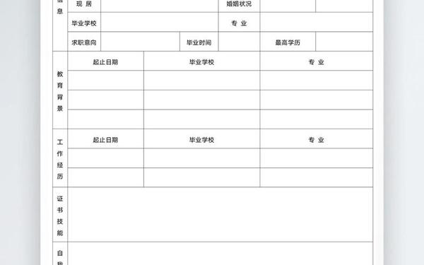 个人简历可编辑模板(电子版的个人简历模板免费制作)
