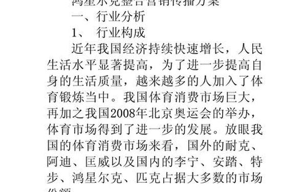 营销策划书模板范文—营销文案策划范文