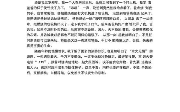 关于消防的作文-消防作文450字可抄
