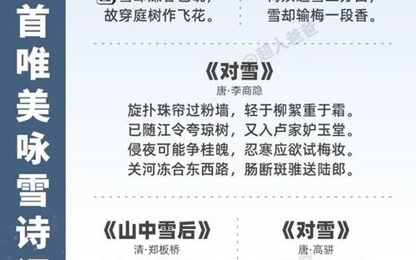关于雪的唯美句子—下雪的诗句 古诗唯美