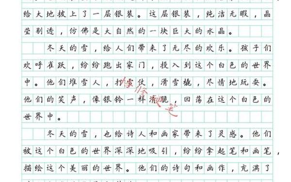 关于写雪的作文 2025年的雪作文