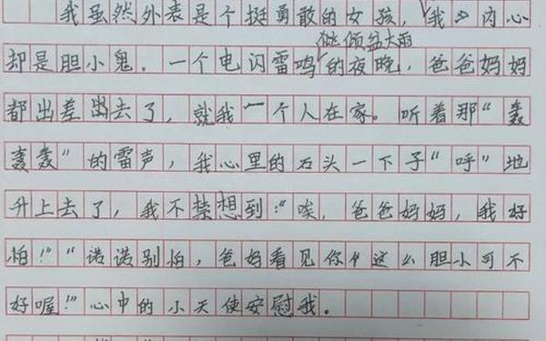 400字满分作文;惧怕作文400字