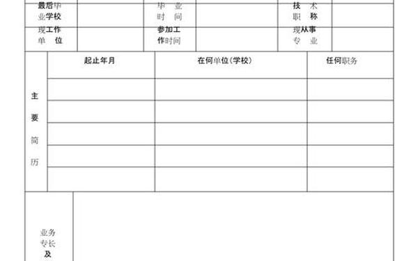 工作个人简历表格,工作简历表格 个人简历电子版