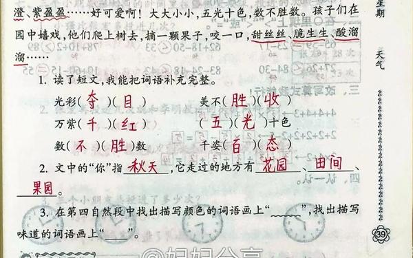 二年级暑假作业答案 2025寒假作业答案