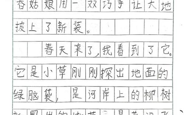 春天来了作文,作文春天来了二年级
