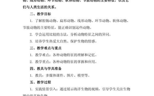 八年级生物教案;生物八年级上册优秀教案 八年级生物教案;生物八年级上册优秀教案