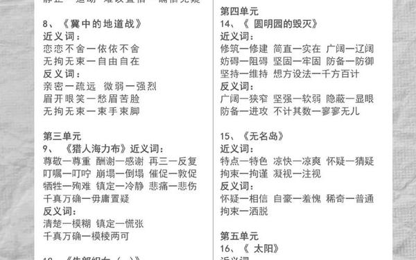 反义词的成语100个-近义词,反义词常用词语