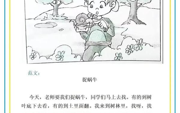 二年级上册看图写话、二年级看图写话100篇图片
