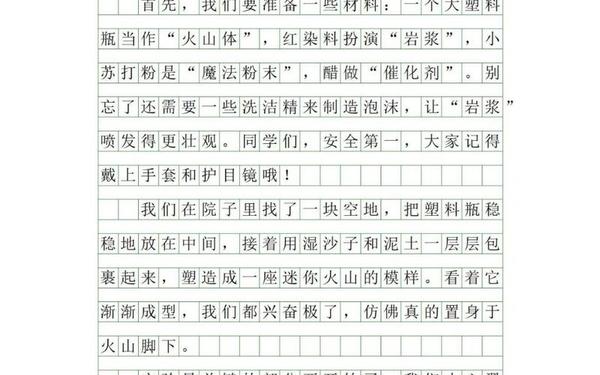 一个什么样的我作文400字左右-我做的一件事300个字