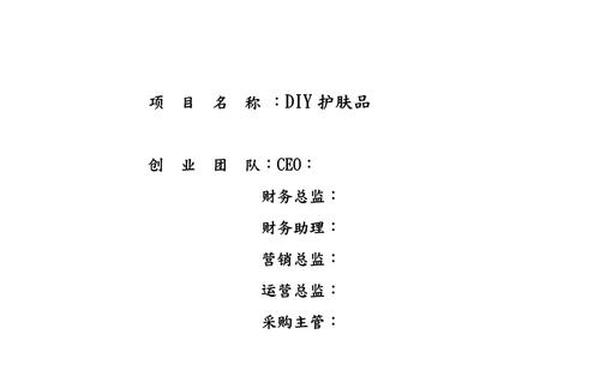 创新创业项目计划书范文—项目计划书怎么写