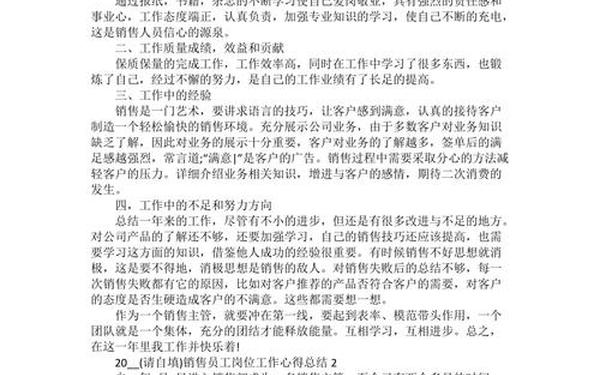 销售工作总结范文简短—销售岗位转正个人工作总结范文简短
