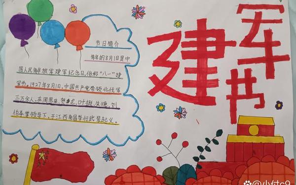 八一建军节手抄报(八一建军图片画报) 八一建军节手抄报(八一建军图片画报)