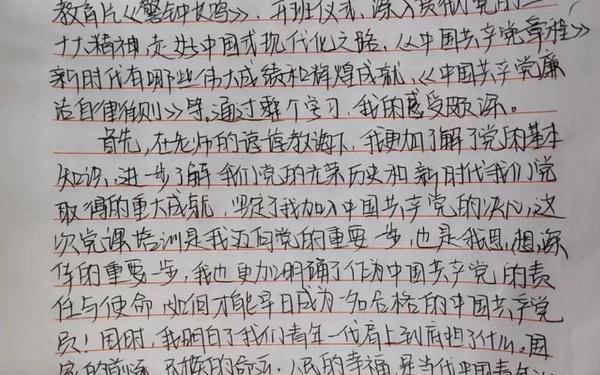 入党培训个人总结300字;入党培训心得体会1500字
