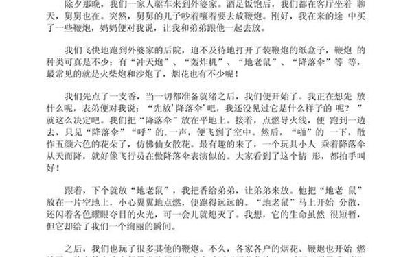 寒假见闻400字;寒假见闻400字作文大全