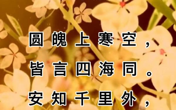 关于中秋节的古诗有哪些首-关于中秋节的几首古诗