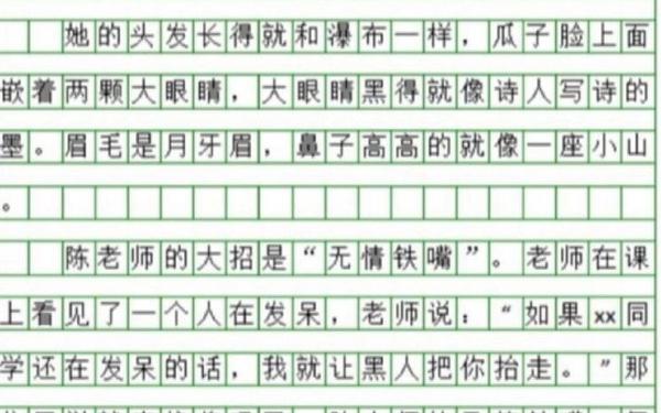 五年级漫画老师优秀作文 作文《漫画老师》400字