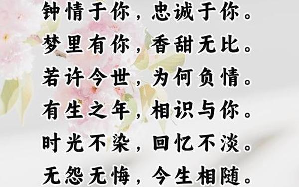 8个字打动人心七夕 高级情话短句八字