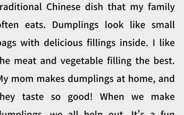 myfavoritefood-我特别喜爱的食物英语