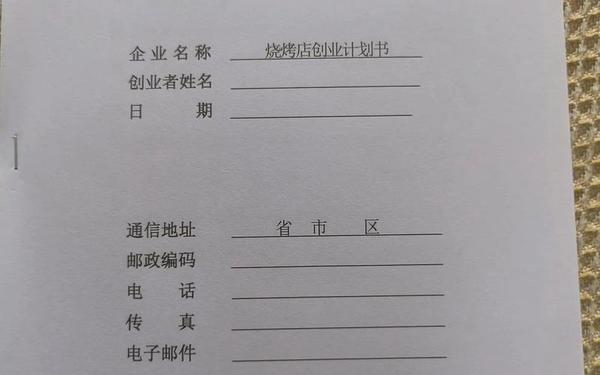创业计划书怎么填写模板_大学生创业计划书