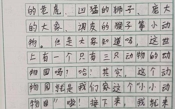 小小动物园400字优秀作文四年级—家里的小小动物园作文500字