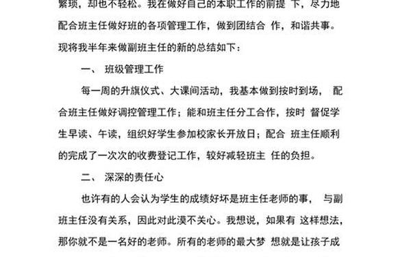 副班主任工作总结;学校学工处工作总结