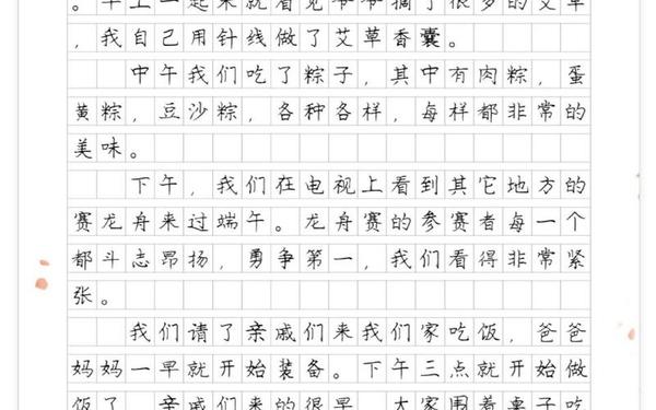 关于端午节的作文600字左右(中秋节的作文240个字)