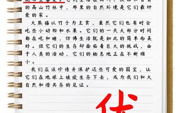 国宝大熊猫作文200字—熊猫300字优秀作文