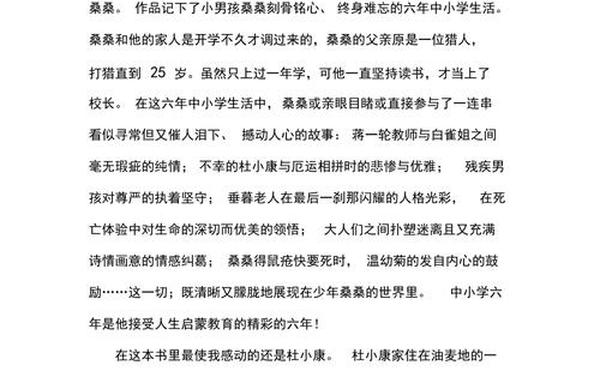 草房子读后感、《草房子》故事概括