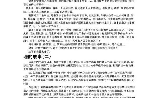 以墙为话题的作文 关于墙的作文600字