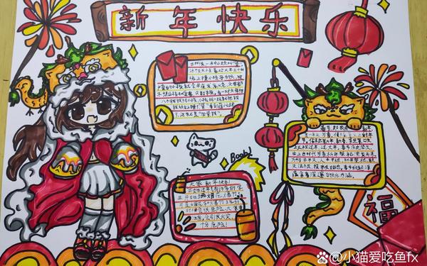 16年级一等奖手抄报视频,新年手抄报简单又好看一等奖