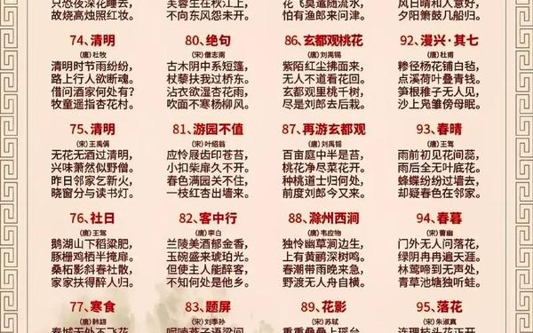 唐诗三百首300首;唐诗300首合集