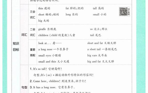 小学三年级英语(1～3年级英语口诀)