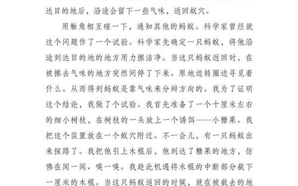 我发现了蚂蚁的秘密;我发现了________的秘密作文