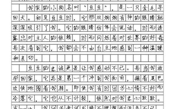 写物的作文,动物作文范文