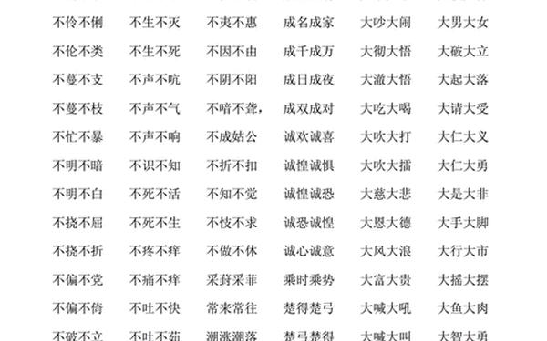 abac式词语大全成语(ABAC式词语大全)