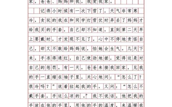 我爱我家作文1000字,《我爱我家》范文