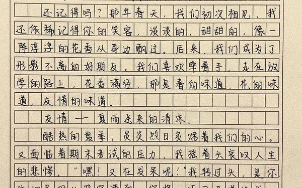 关于友情的作文600字;《友谊》惊艳作文600字