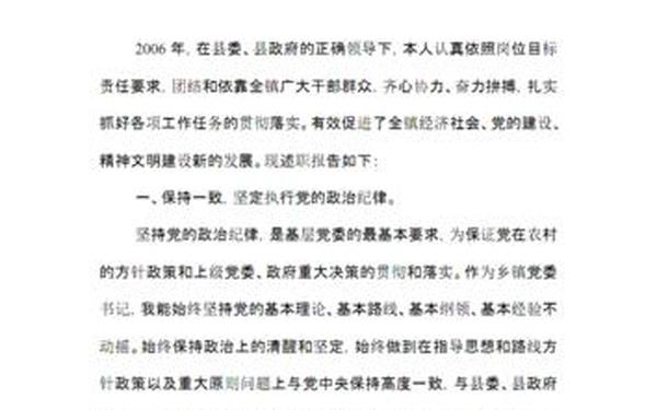 乡镇干部述职报告—乡镇干部个人工作总结