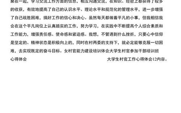 大学生村官创业总结,大学生村官是干嘛的