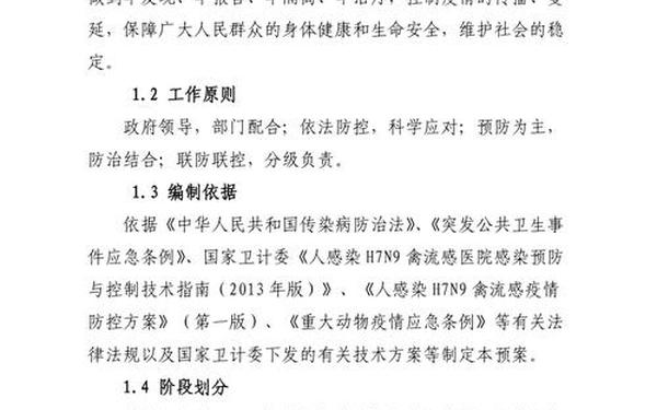 人感染h7n9禽流感应急预案-人感染h7n9禽流感