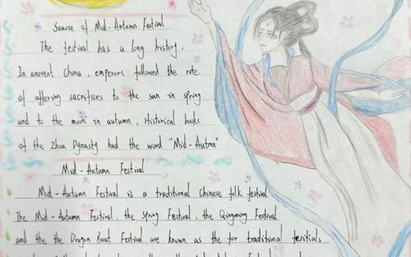 中秋节手抄报图片、中秋节英语画第一名 中秋节手抄报图片、中秋节英语画第一名